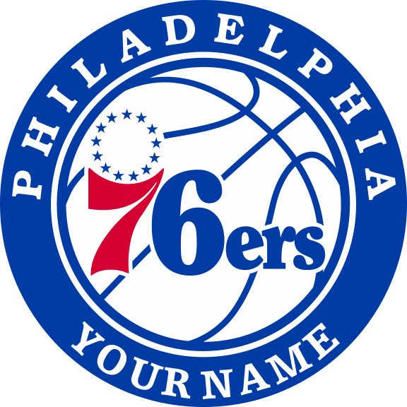 Philadelphia 76ers Customized Logo iron on paper